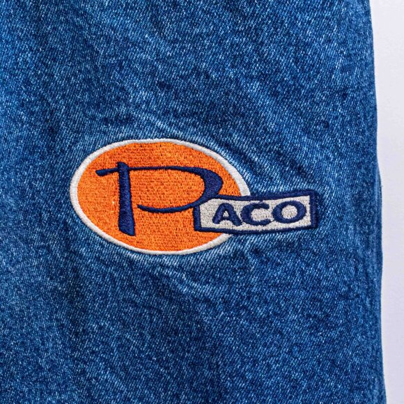 Paco Baggy Wide Leg Jeans Deep Pocket Embroidered 54 x 32 VTG 90s Skate Hip Hop - Picture 4 of 10